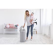 Bubula Premium Steel Diaper Waste Pail with Step Open, Grey