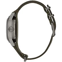 Bulova Men's Green Leather Military Style Automatic Watch