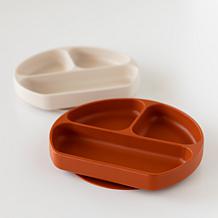 Bumkins Grip Dish 2-Pack Sand & Clay