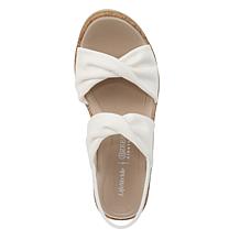 BZees® AirStep Riley Fabric Wedge Sandal with Air Step™ Technology