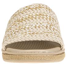 BZees® Breezy Stretch Raffia Sandal