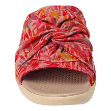 Bzees Cherish Machine Washable Stretch Fabric Knotted Sandal