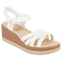 Bzees Rhythm Machine Washable Strappy Wedge Sandal