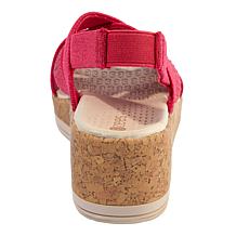 Bzees Ritz Sparkle Machine Washable Cork Wedge Sandal