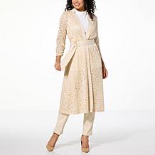 C Wonder by Christian Siriano Lace and Ponte Knit Topper