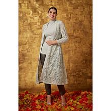 C Wonder by Christian Siriano Lace and Ponte Knit Topper