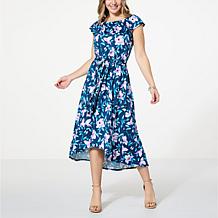 C Wonder by Christian Siriano On/Off the Shoulder Flounce Dress