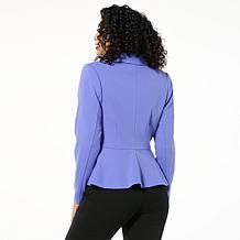 C Wonder by Christian Siriano Pleated Peplum Blazer