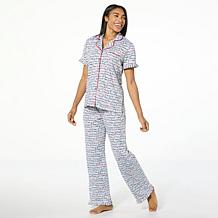 C Wonder by Christian Siriano Printed Ruffle PJ Set