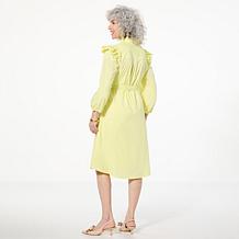 C Wonder by Christian Siriano Ruffle Shirt Dress