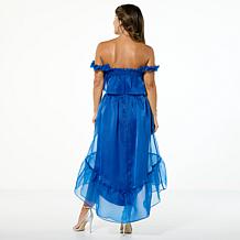 C Wonder by Christian Siriano Runway Off the Shoulder Strap Midi Dress