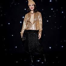 C Wonder by Christian Siriano Sequin Hi-low Skirt