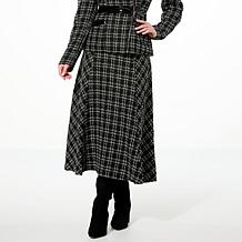 C Wonder by Christian Siriano Tweed A-Line Midi Skirt