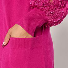 C Wonder Luxe Yarn Mixed Media Cardigan