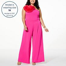 C Wonder Organza Flower Jumpsuit 