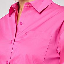 C. Wonder Poplin Embroidered Blouse