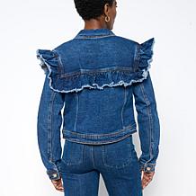 C Wonder Ruffle Denim Jacket