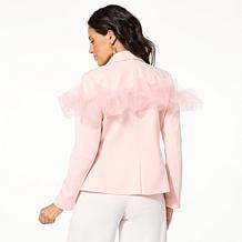 C Wonder Runway Mixed Media Blazer