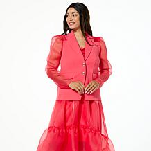 C Wonder Runway Mixed Media Blazer