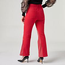 C. Wonder Stretch Denim with Leather Panel
