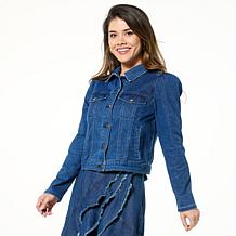 C Wonder Wonder Stretch Puff-Shoulder Jacket