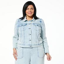 C Wonder Wonder Stretch Puff-Shoulder Jacket