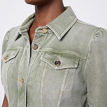 C. Wonder Wonder Stretch Short Puff-Sleeve Denim Jacket