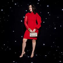 C. Wonder Woven Leather Crossbody Clutch Handbag