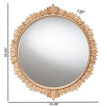 Caitlin Vintage-Inspired Round Accent Mirror