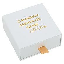 Canadian Ammolite Gems Oval Ammolite and Multigem Earrings