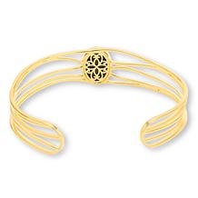 Canadian Ammolite Gems Oval Ammolite Cuff Bracelet