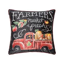 C&F Home Farmers Market Chalk Led 18" x 18" Throw Pillow