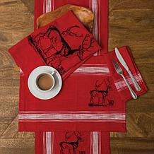 C&F Home Stag Feed Sack Table Runner