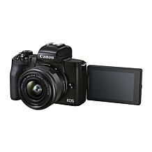 Canon EOS M50 Mark II Mirrorless Digital Camera w/ 15-45mm Lens Bundle