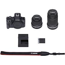 Canon EOS R50 Mirrorless Digital Camera with IS STM Lenses - Black