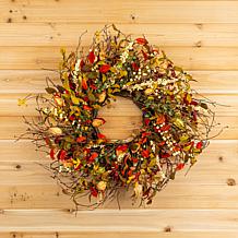 Cape Gooseberry Wreath 20"