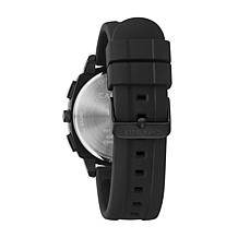 Caravelle by Bulova Men's Black Silicone Strap Chronograph Watch