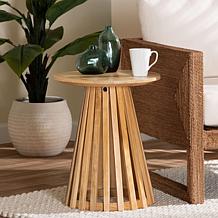 Caribic Modern Acacia Wood End Table