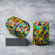 Carnival Handblown Mexican DOF Glass - Set of 6