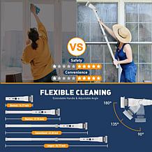 CasaClean Ultimate Electric Floor-Length Extendable Spin Scrubber