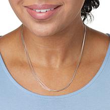 Chaco Canyon 20" Liquid Silver 3-Strand Necklace