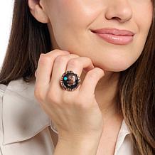 Chaco Canyon Copper "Eagle" and Sleeping Beauty Turquoise Ring