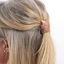 Chaco Canyon Copper Handstamped Ponytail Holder