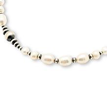 Chaco Canyon Cultured Freshwater Pearl Sterling Silver Choker Necklace