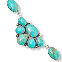 Chaco Canyon Half-Cluster Baja Turquoise Necklace