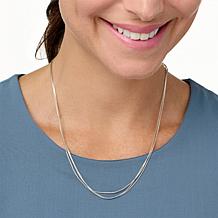 Chaco Canyon Southwest 3-Row "Liquid Silver" Necklace