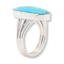 Chaco Canyon Sterling Silver Campitos Turquoise Solitaire Ring