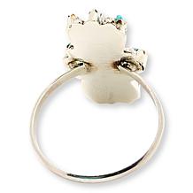 Chaco Canyon Sterling Silver Needlepoint Turquoise Ring