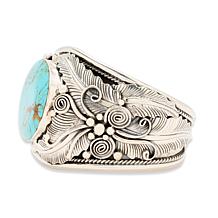 Chaco Canyon Sterling Silver Patagonia Turquoise Cuff Bracelet