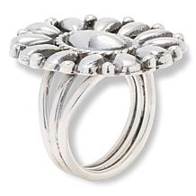 Chaco Canyon Sterling Silver Squash Blossom Flower Ring